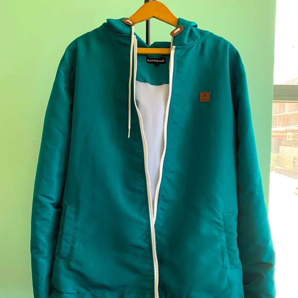 Ekumenik Teal Post-Surf Jacket (unisex) Small - Picture 2 of 5